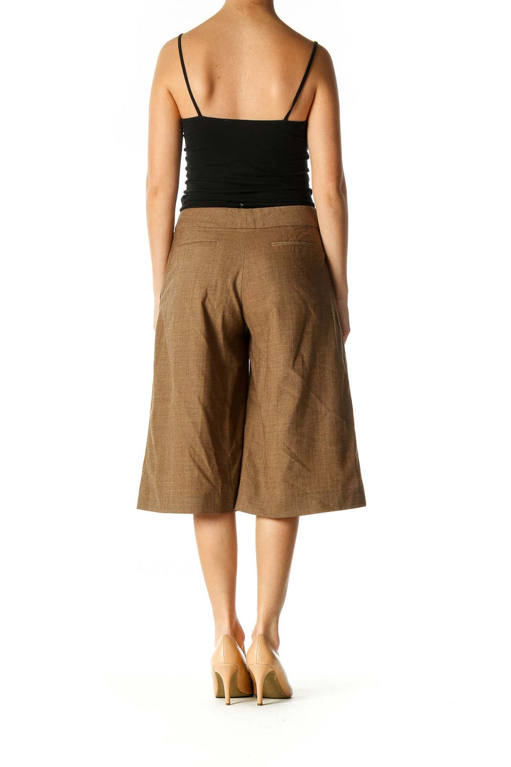 Brown Wool Culottes