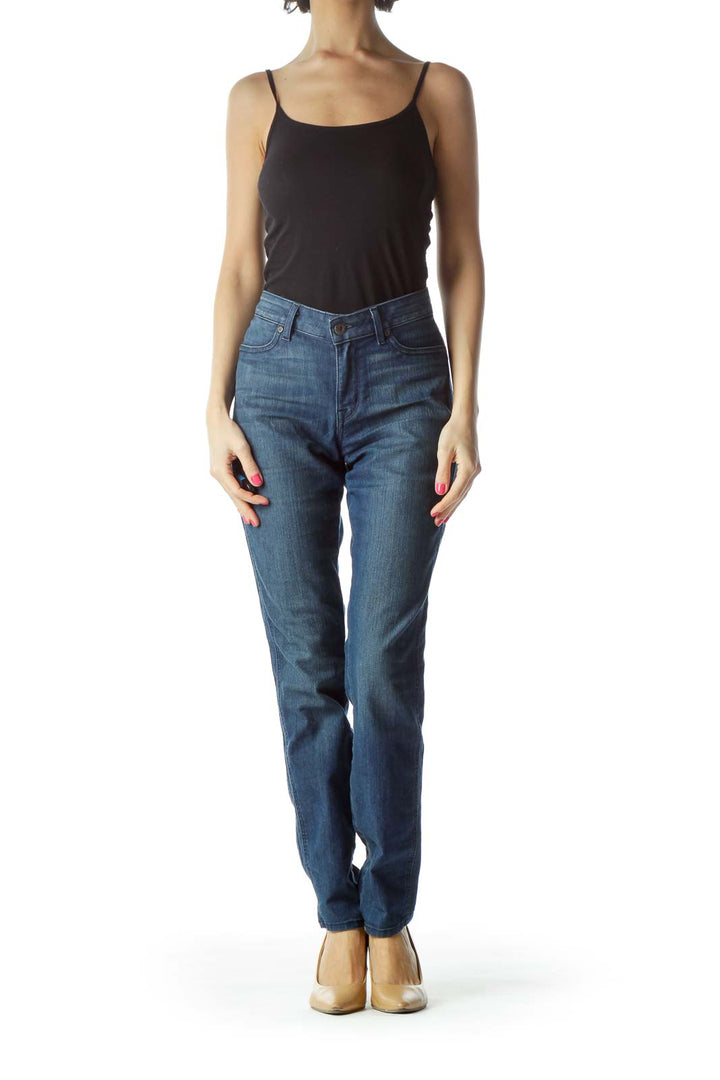 Blue Medium Wash Skinny Jean