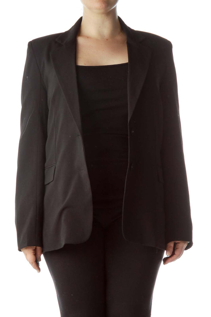 Black Buttoned Blazer