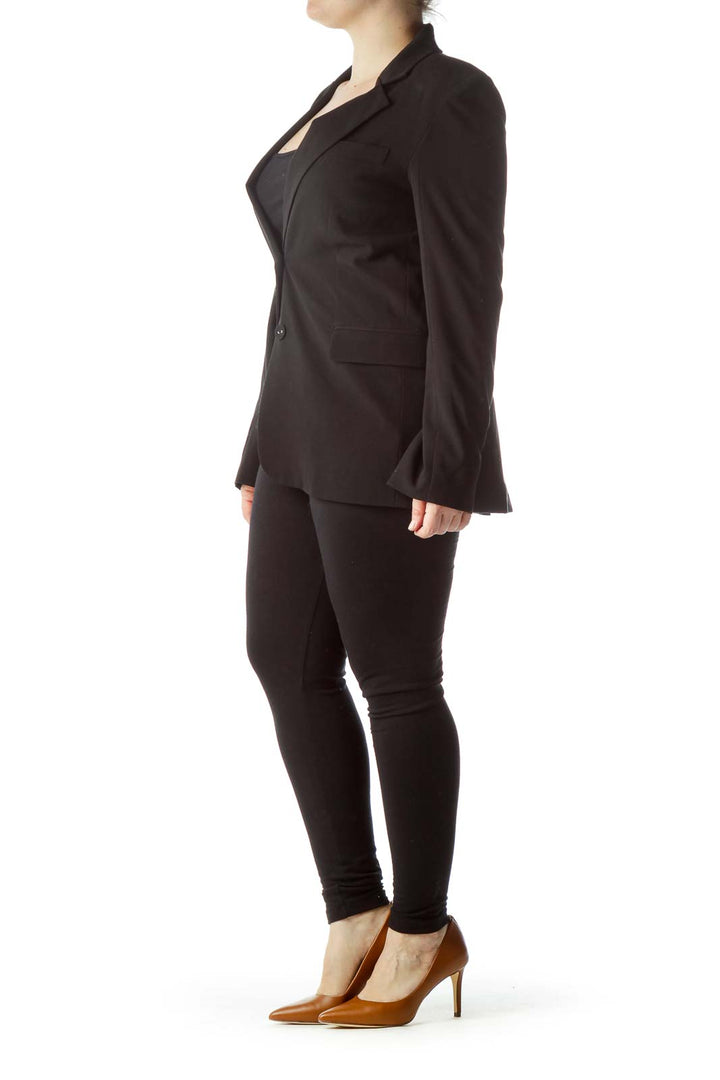 Black Buttoned Blazer