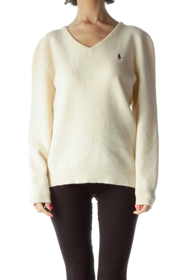 Cream Lambs Wool Sweater