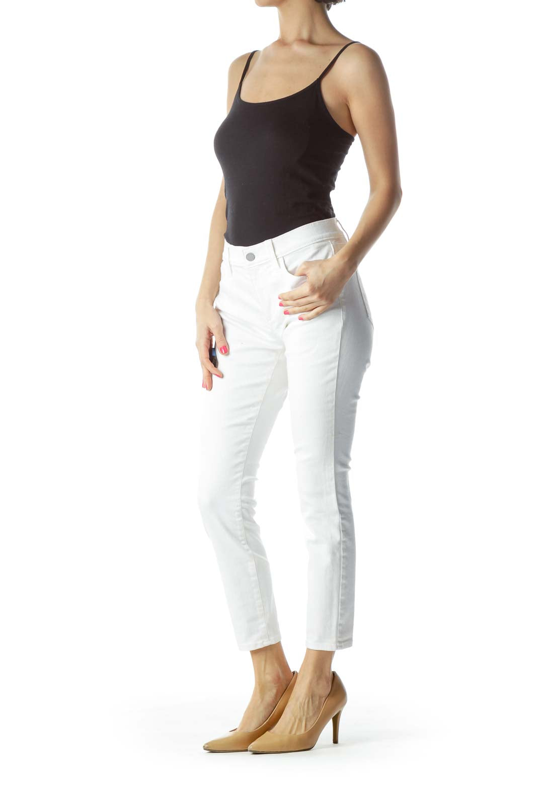 White Denim Skinny Jeans