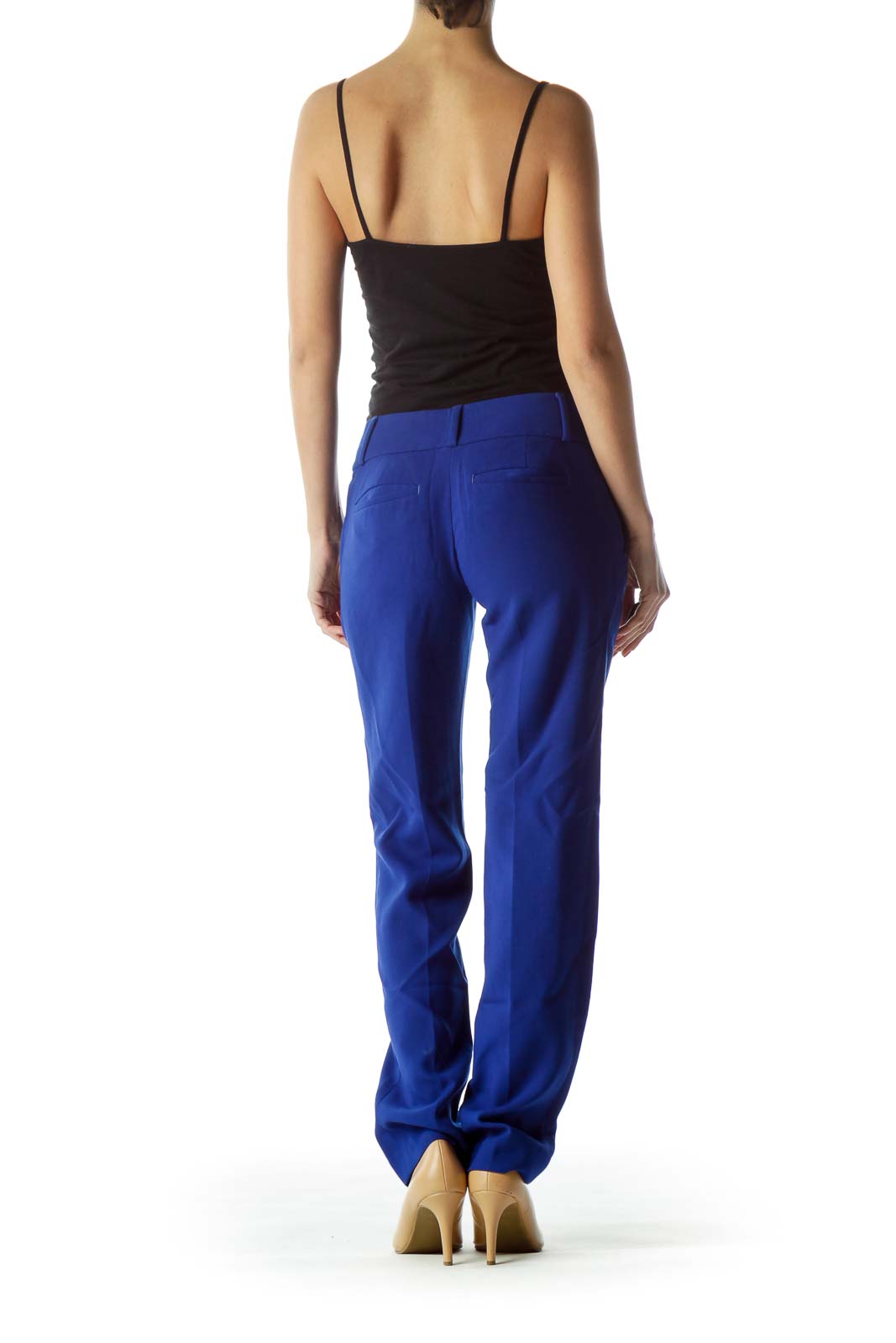 Electric Blue Straight Leg Pants