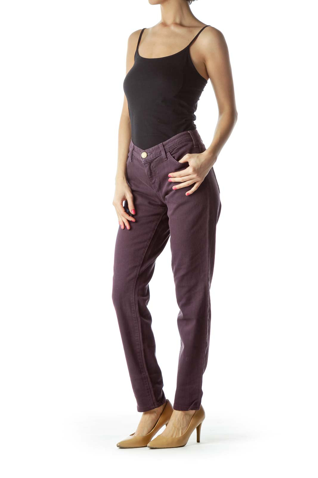 Purple Denim Skinny Jeans