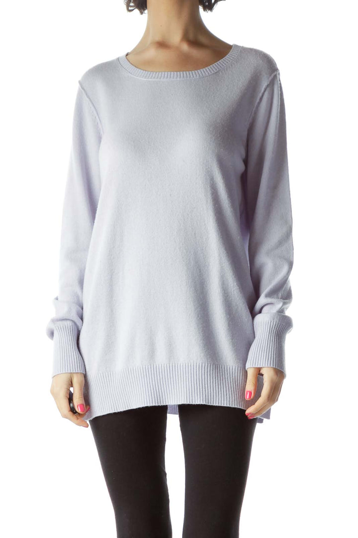 Purple Wool Modal Cashmere Sweater