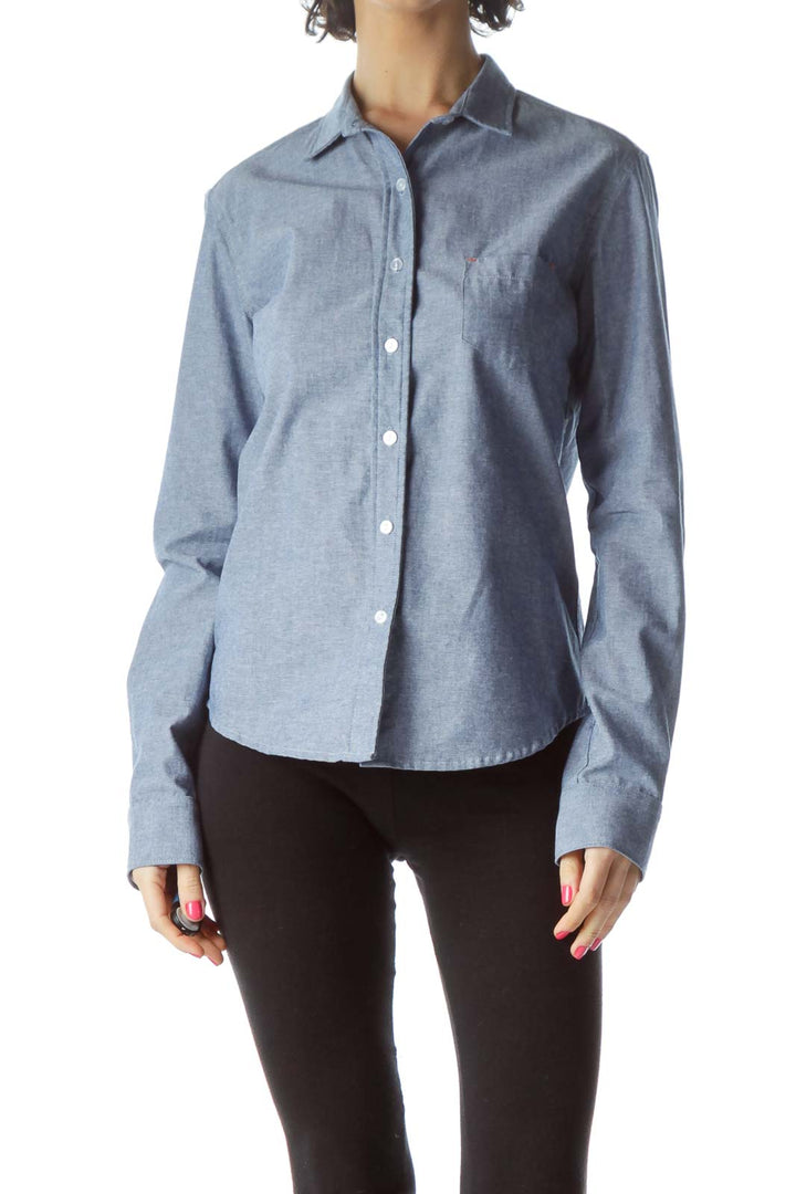 Blue Cotton Shirt