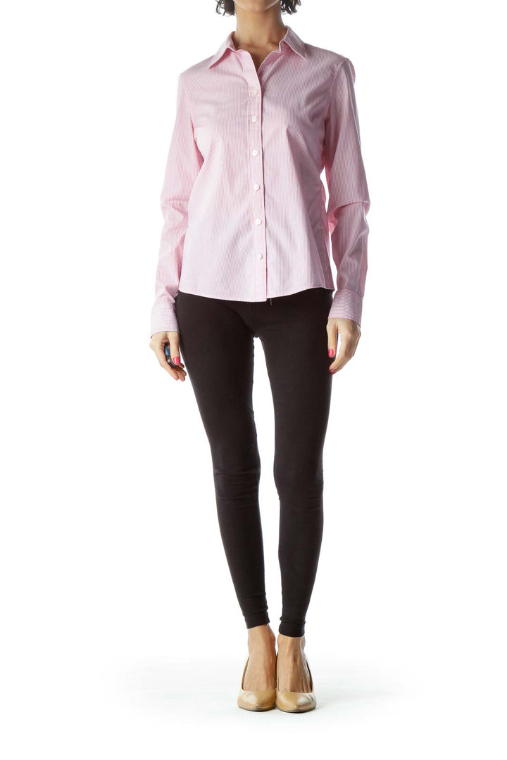 Pink Non-Iron Striped Shirt