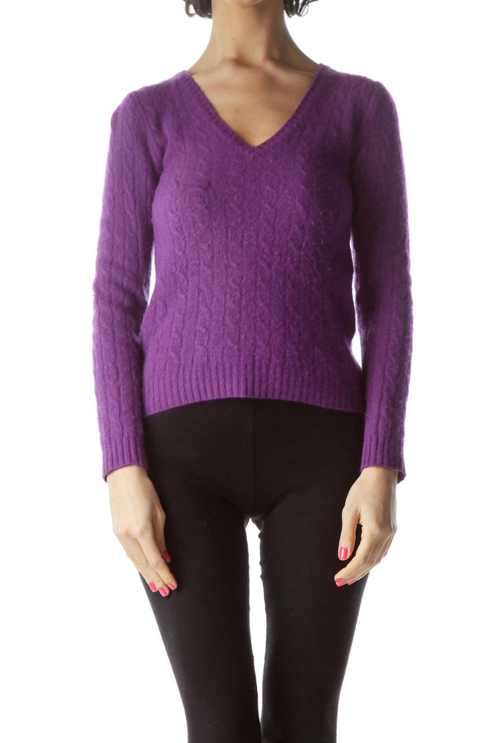 Purple Cashmere Sweater