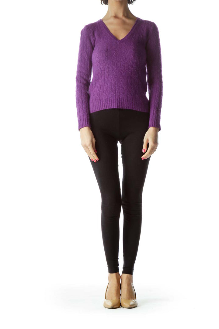 Purple Cashmere Sweater