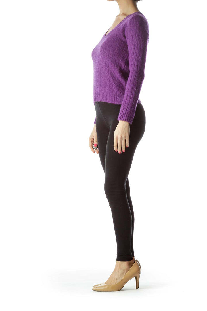 Purple Cashmere Sweater