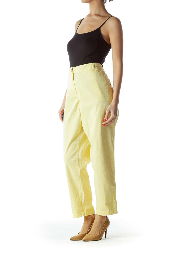 Light Yellow Tapered Pants