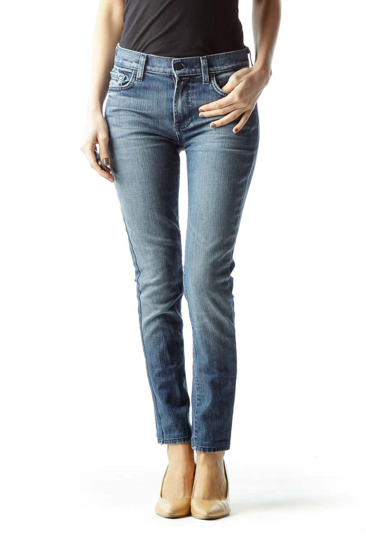 Medium Wash Blue Skinny Pants