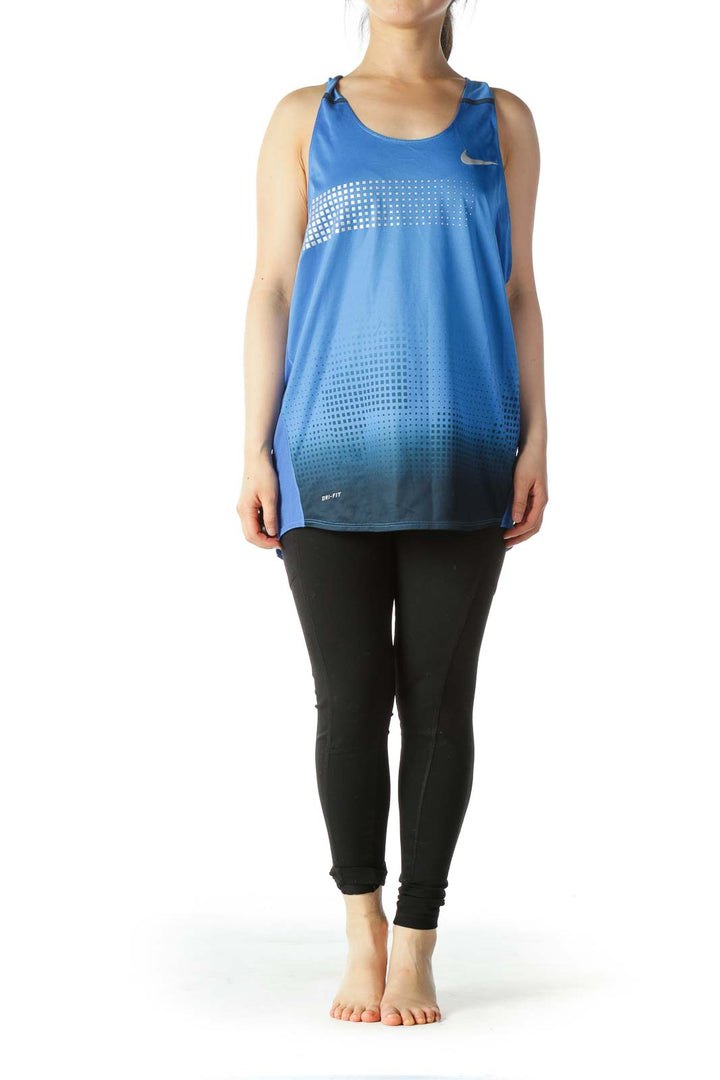 Blue Athletic Tank Top