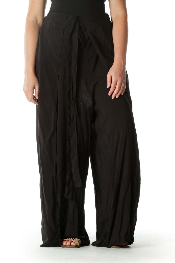 Black Slitted Pant