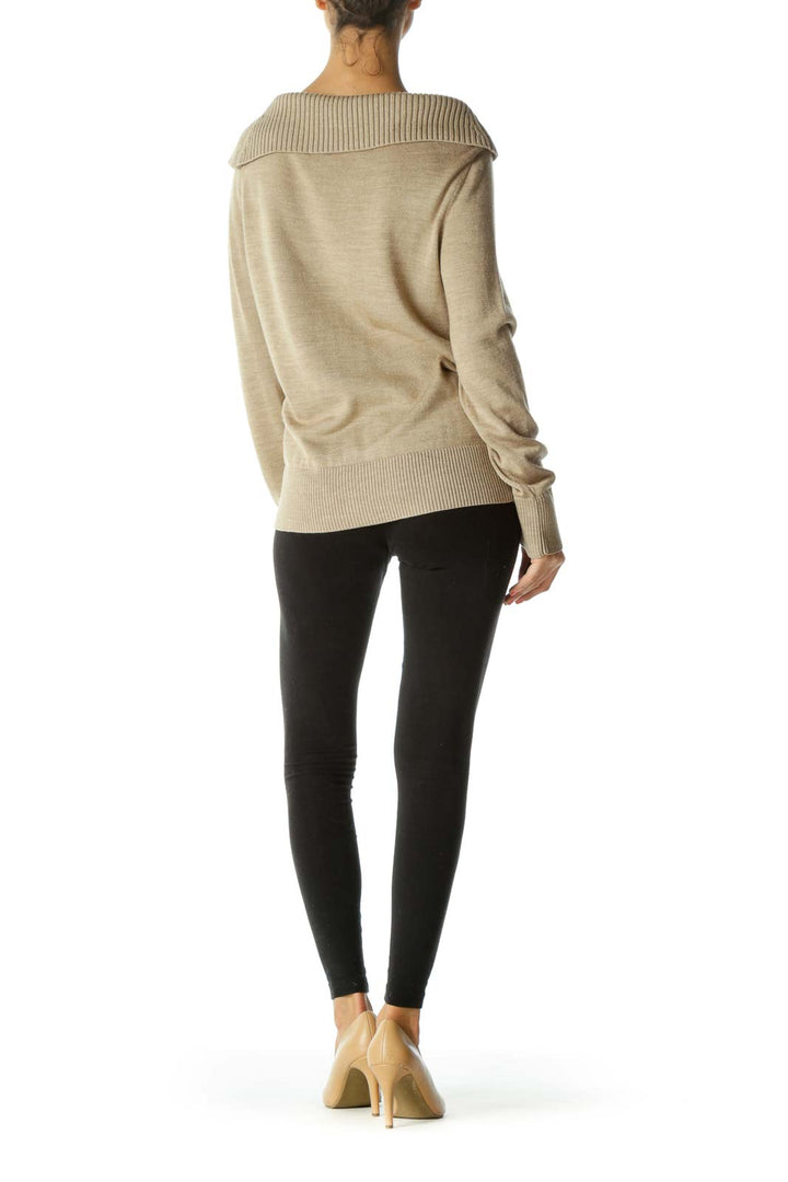 Cream Merino Wool Sweater