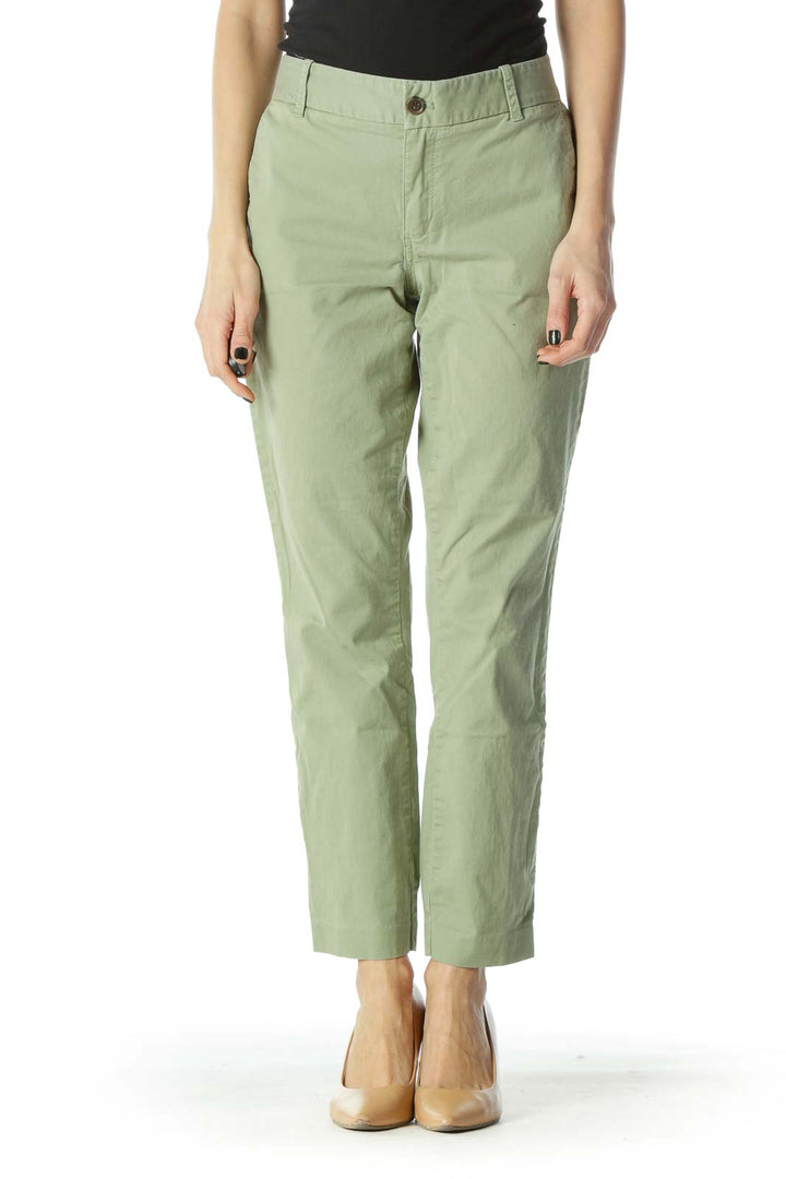 Green Stretch Chino