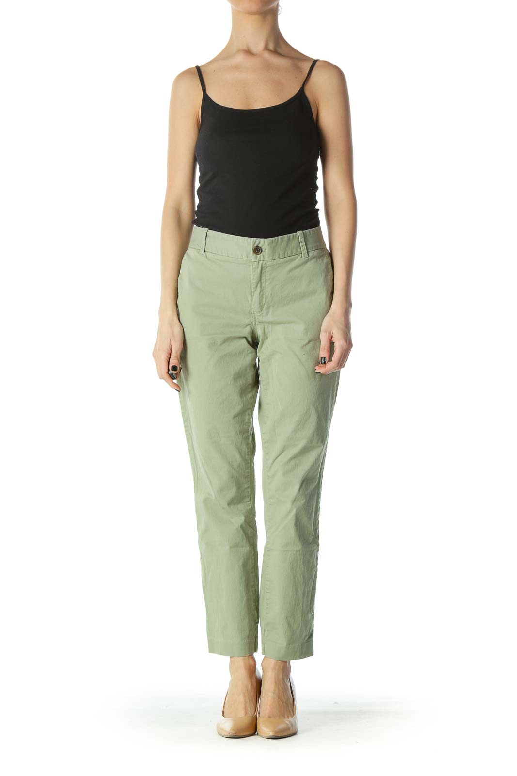 Green Stretch Chino