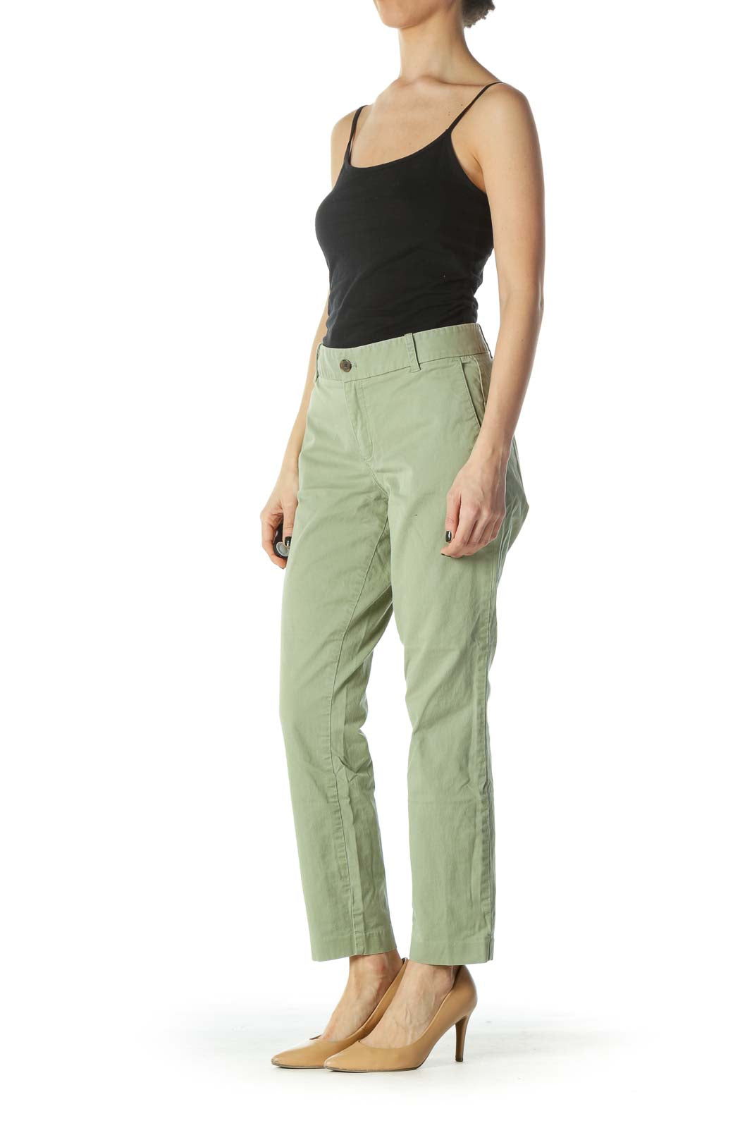 Green Stretch Chino