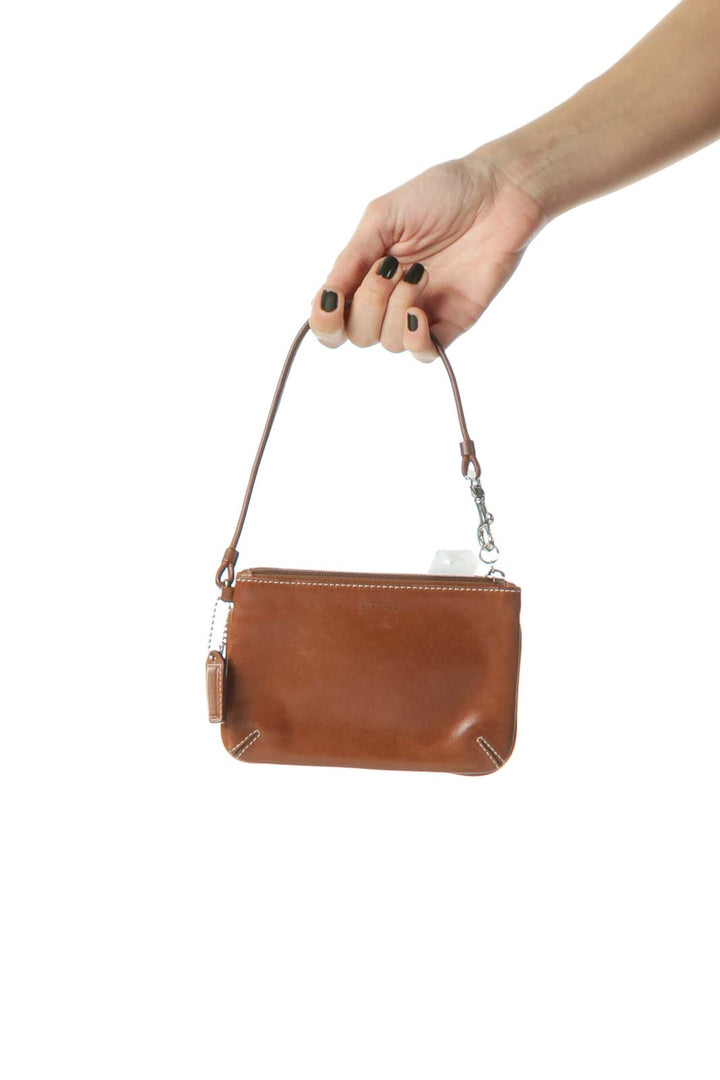 Luxury Brown Leather Clutch