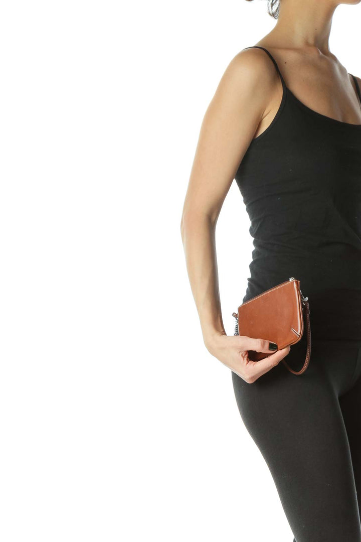 Luxury Brown Leather Clutch