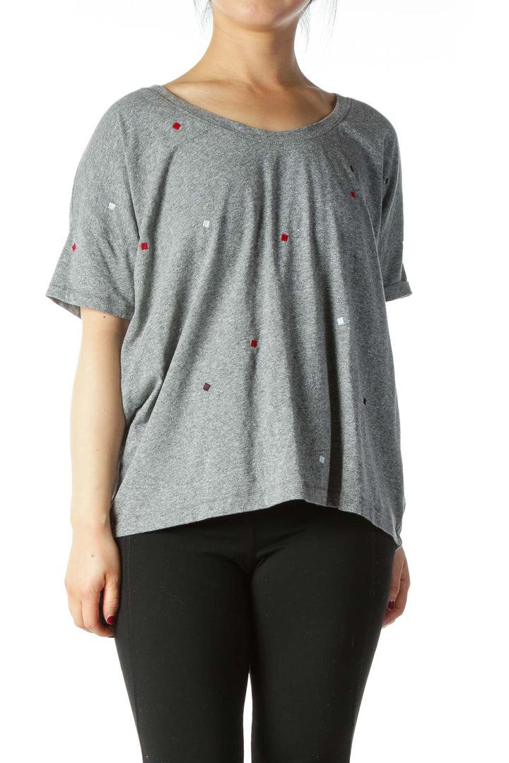 Gray Loose T-shirt