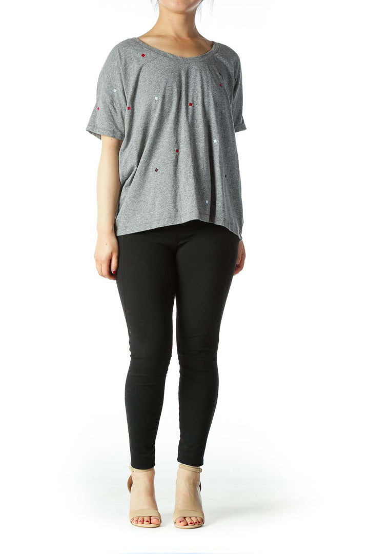 Gray Loose T-shirt