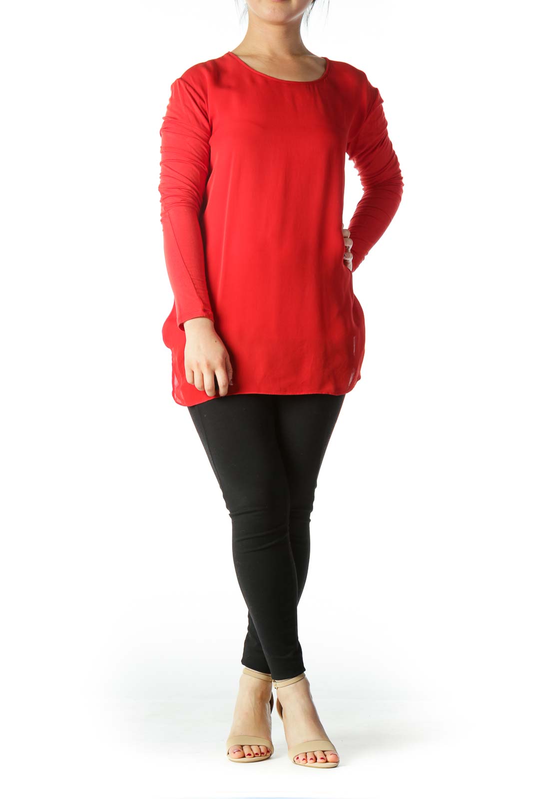 Red Silk Tunic