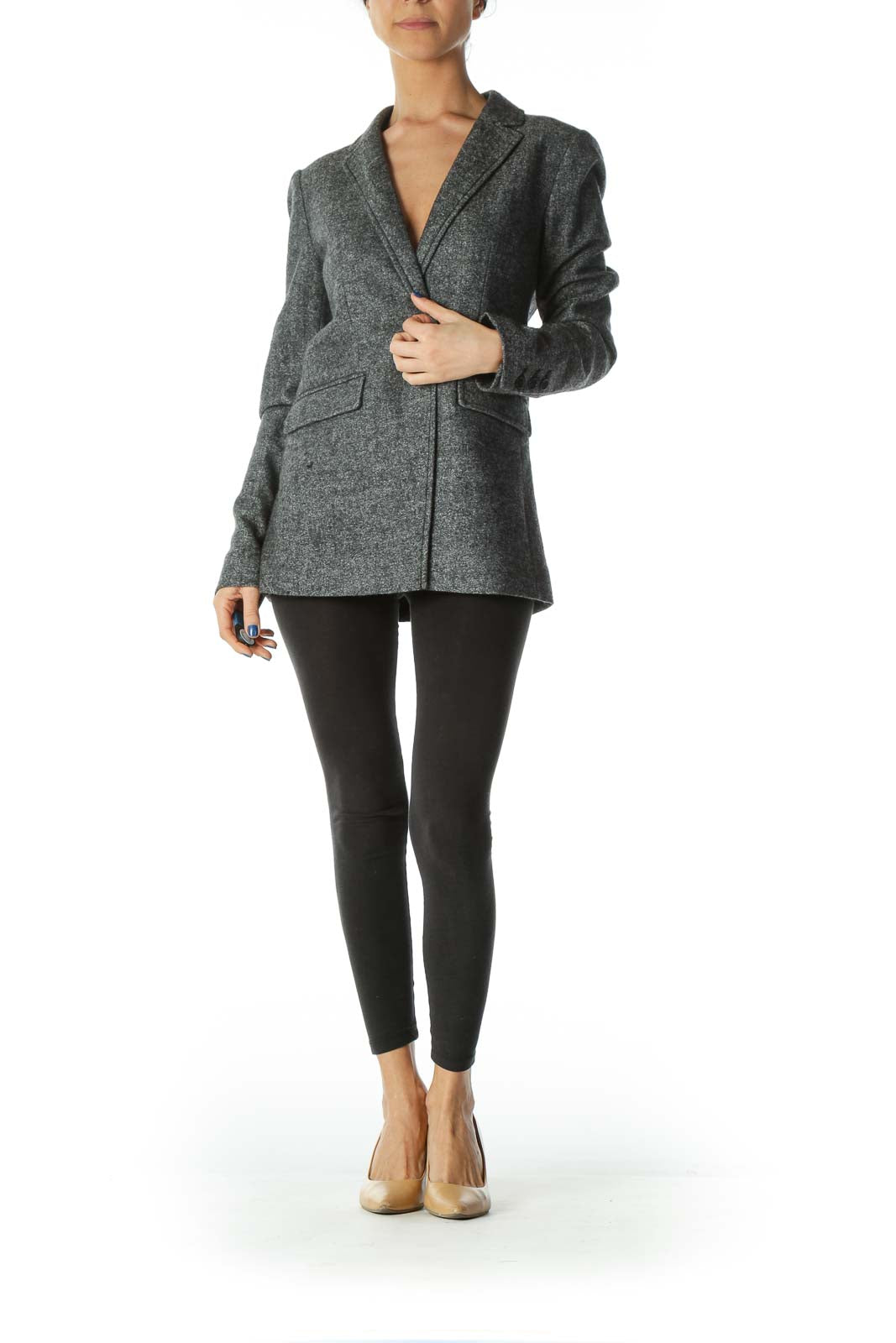 Gray Wool Blazer