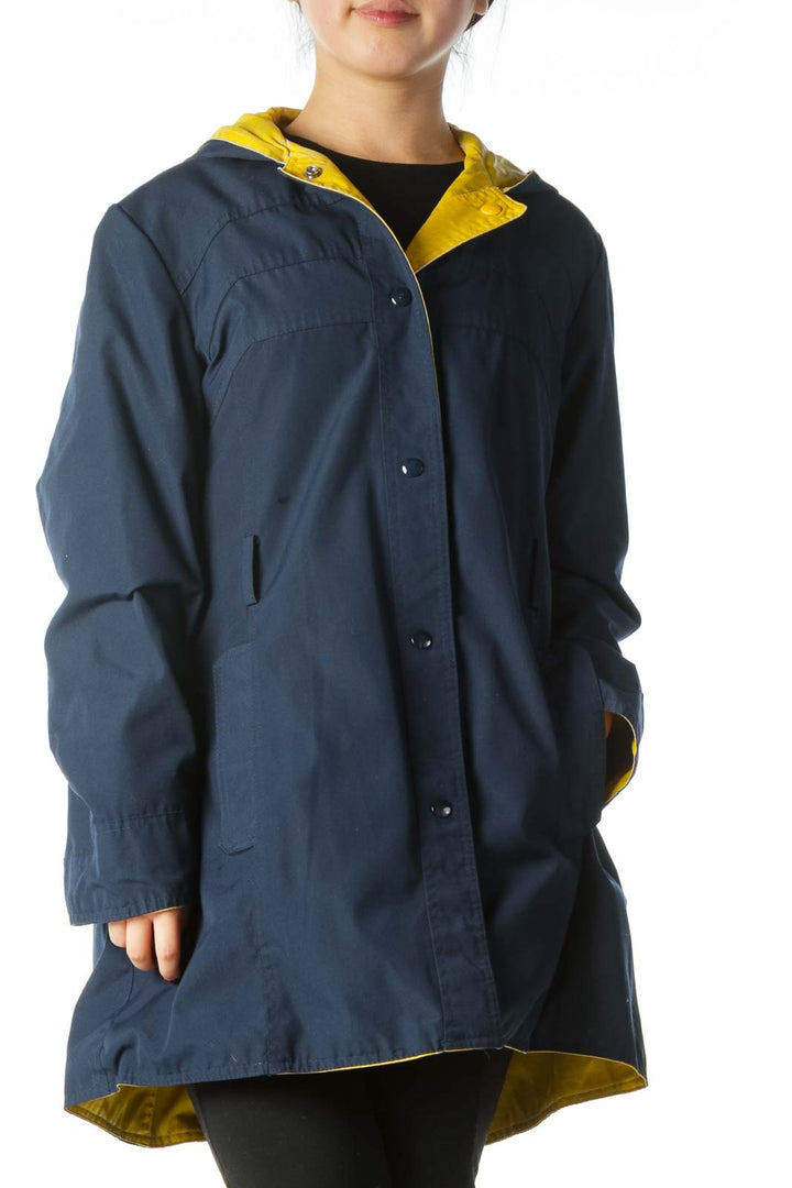 Blue Reversible Raincoat