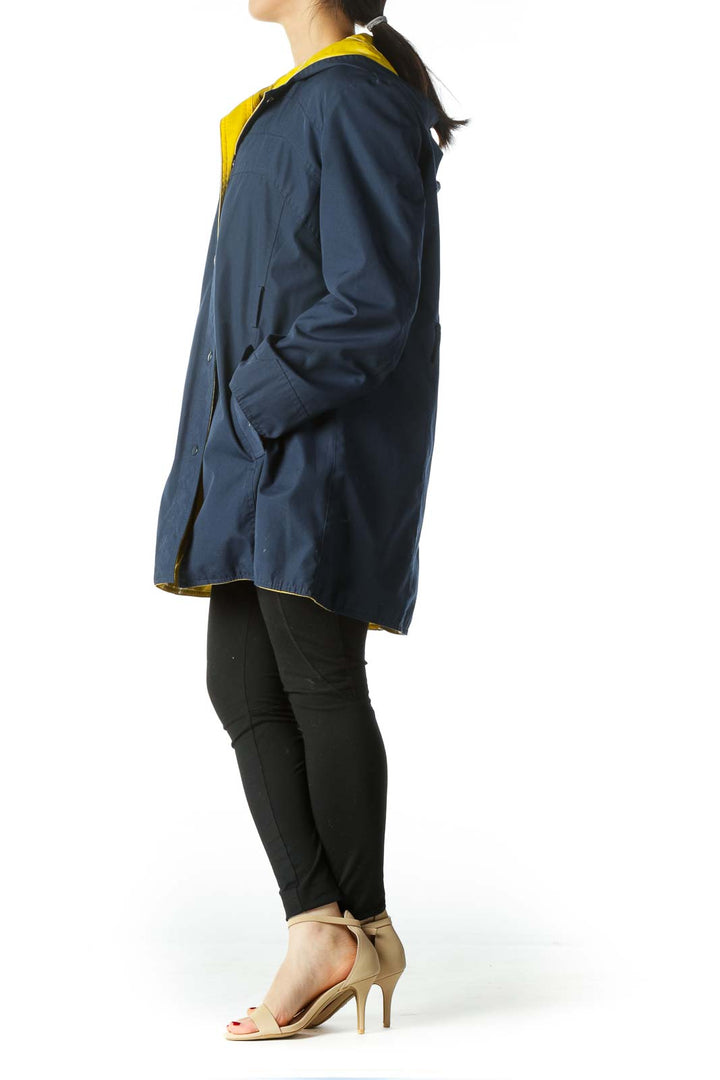 Blue Reversible Raincoat