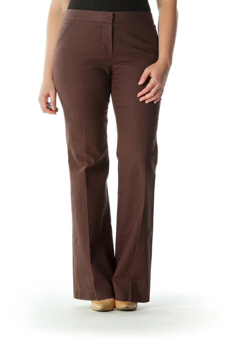 Brown Wide Leg Pants