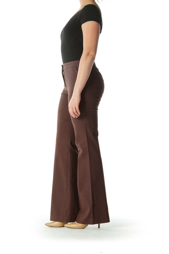 Brown Wide Leg Pants