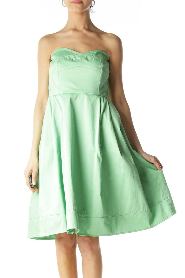 Green Strapless Dress