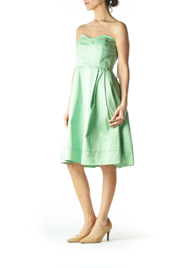 Green Strapless Dress