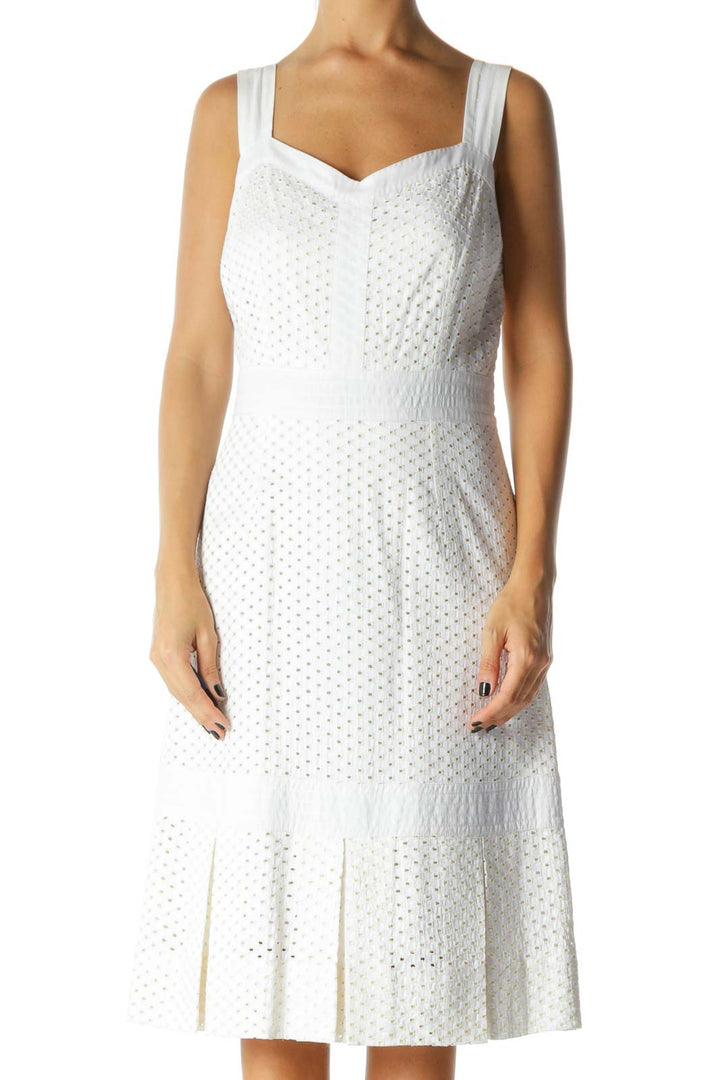 White Eyelet Designer Sundress