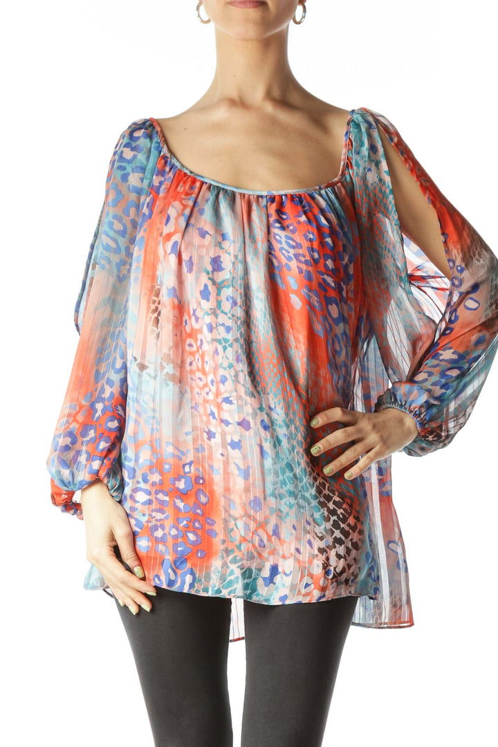 Multicolor Animal Print Blouse