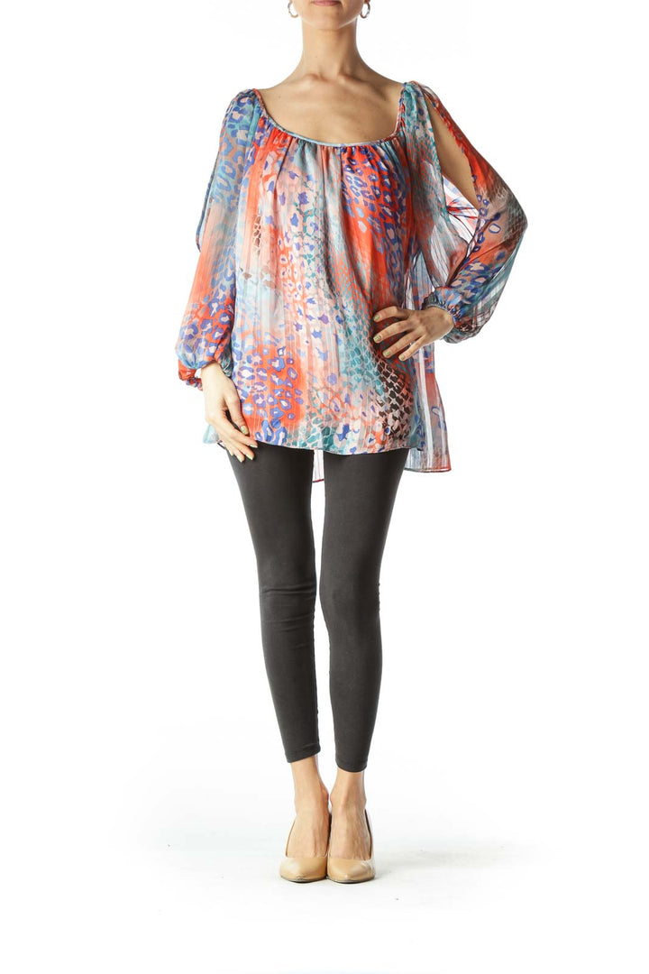 Multicolor Animal Print Blouse