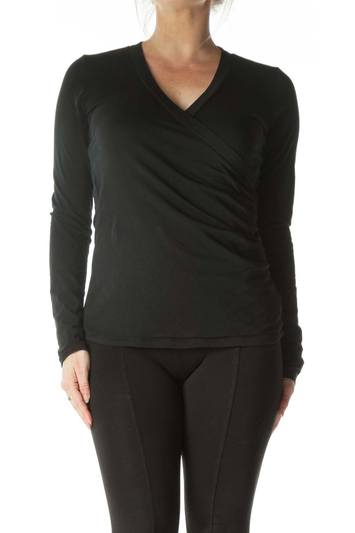 Black Wrapped  Long Sleeve