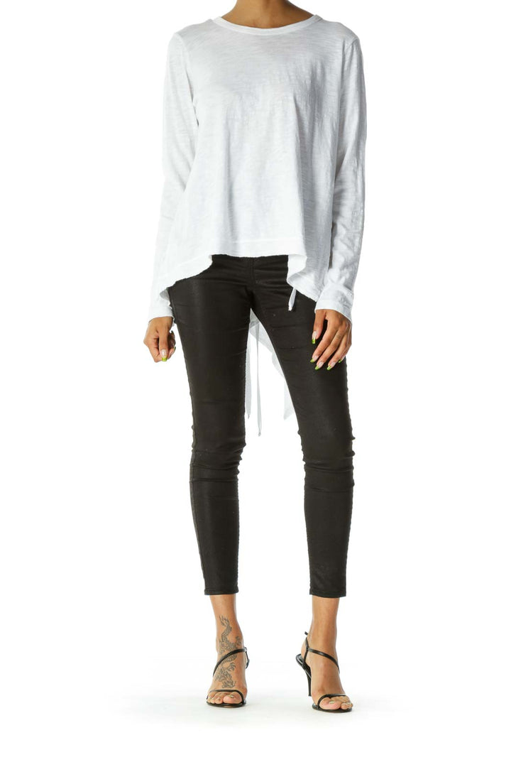 White Mottled Long Sleeve