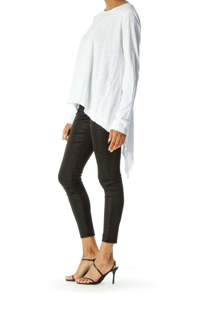 White Mottled Long Sleeve