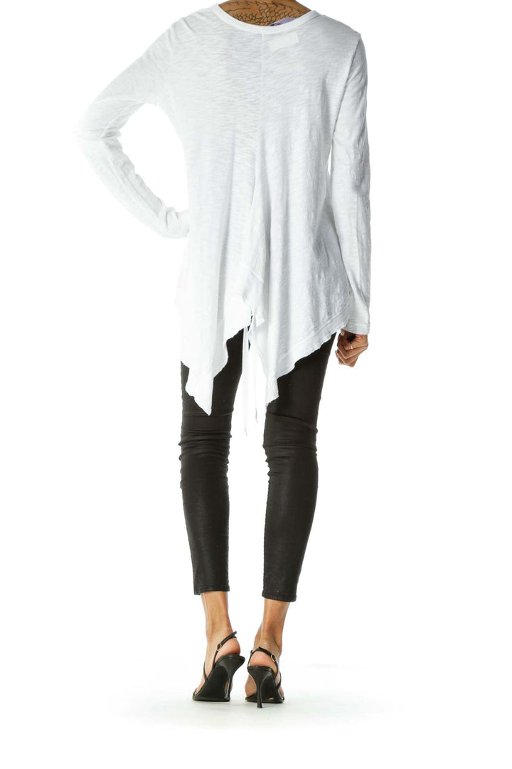 White Mottled Long Sleeve