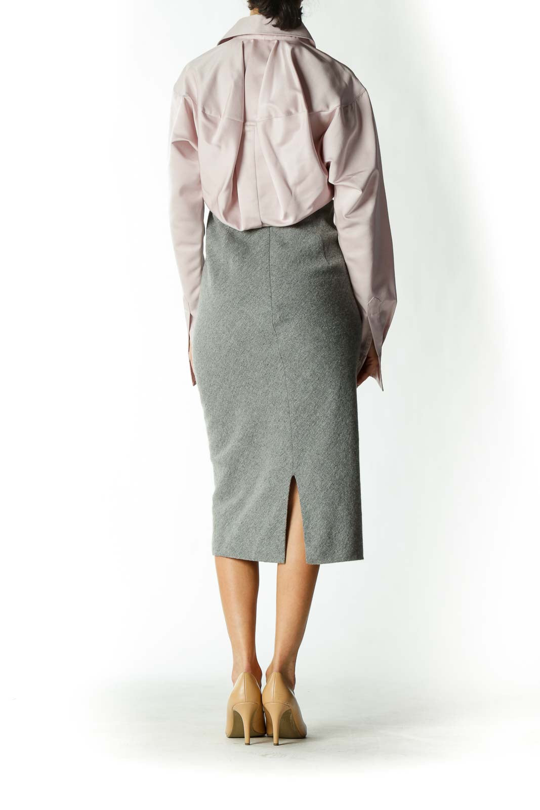 Pink Button Down Work Dress