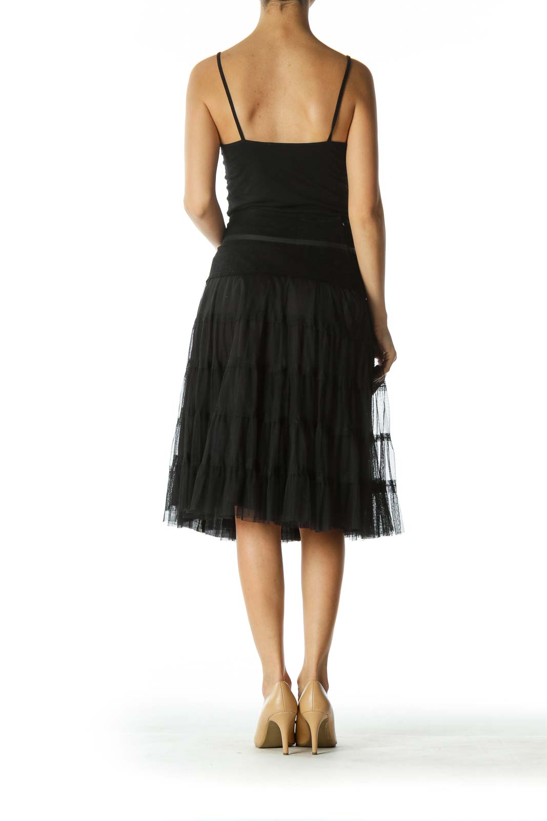 Black Lace A-line Skirt