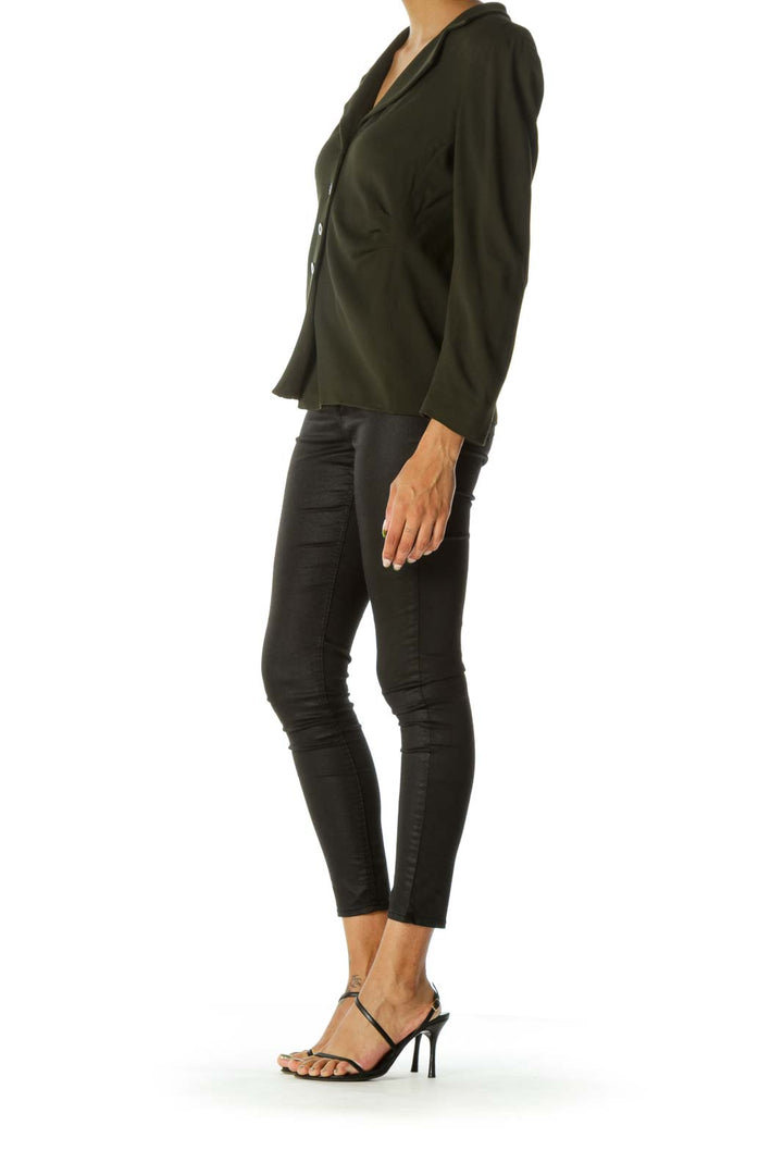 Green Designer Light-Layer Blazer