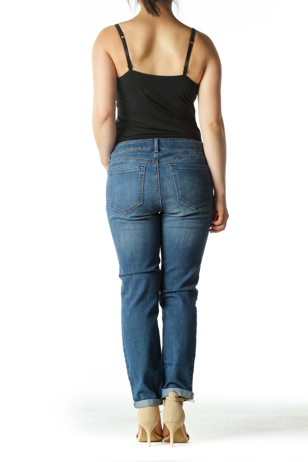 Blue Medium Wash Skinny Denim Jeans