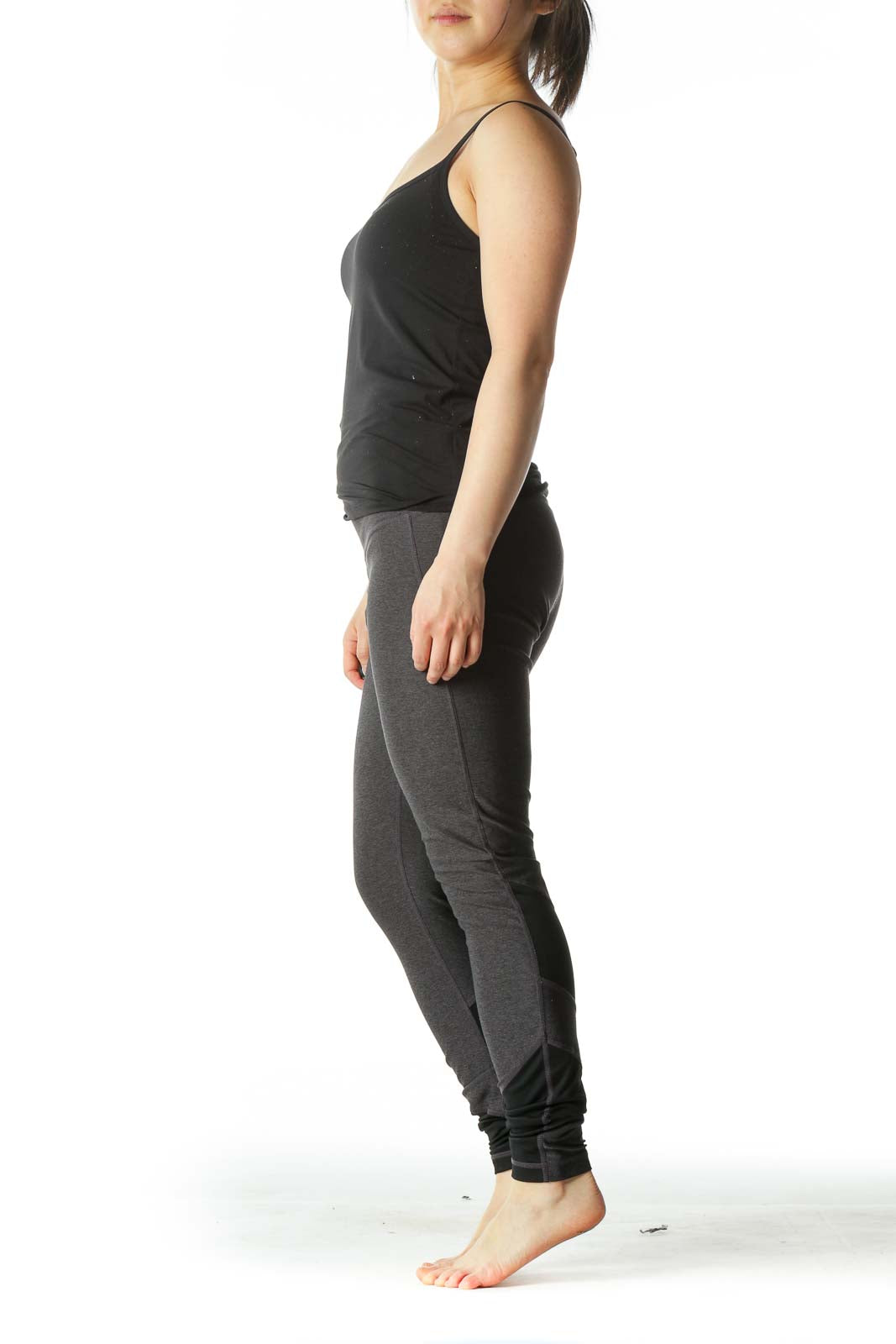 Gray and Black Yoga Pants