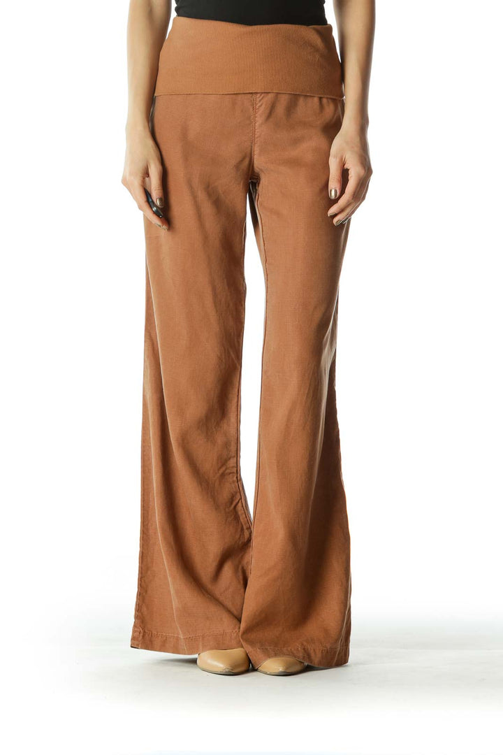 Brown Wide Leg Pants