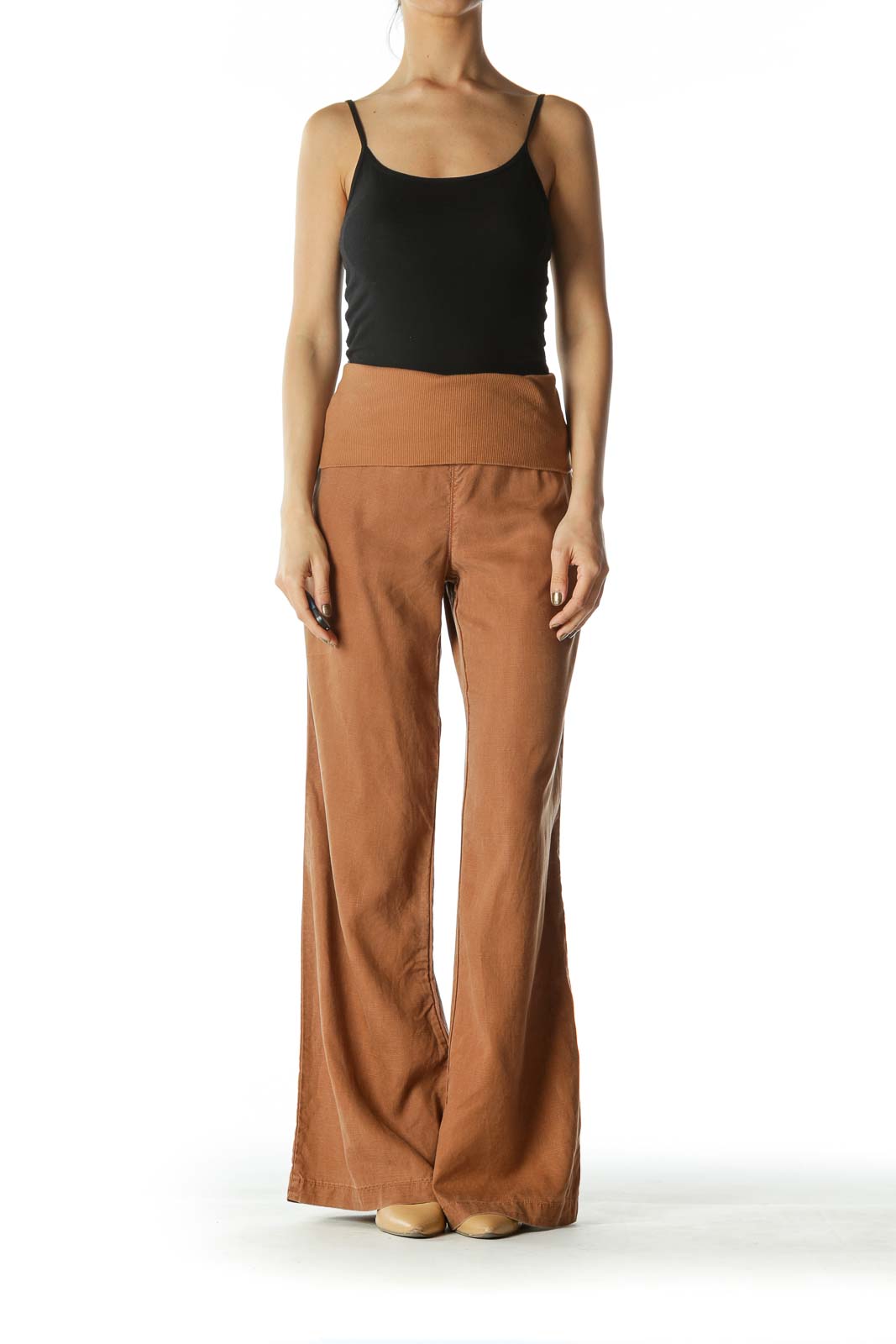 Brown Wide Leg Pants