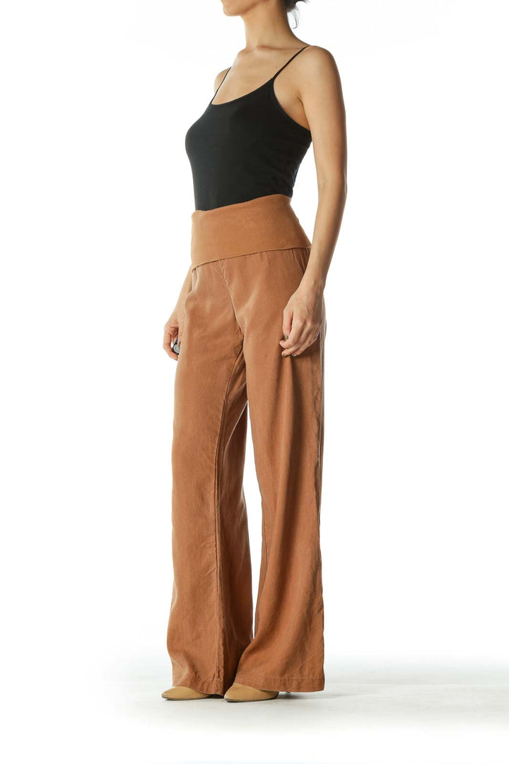 Brown Wide Leg Pants