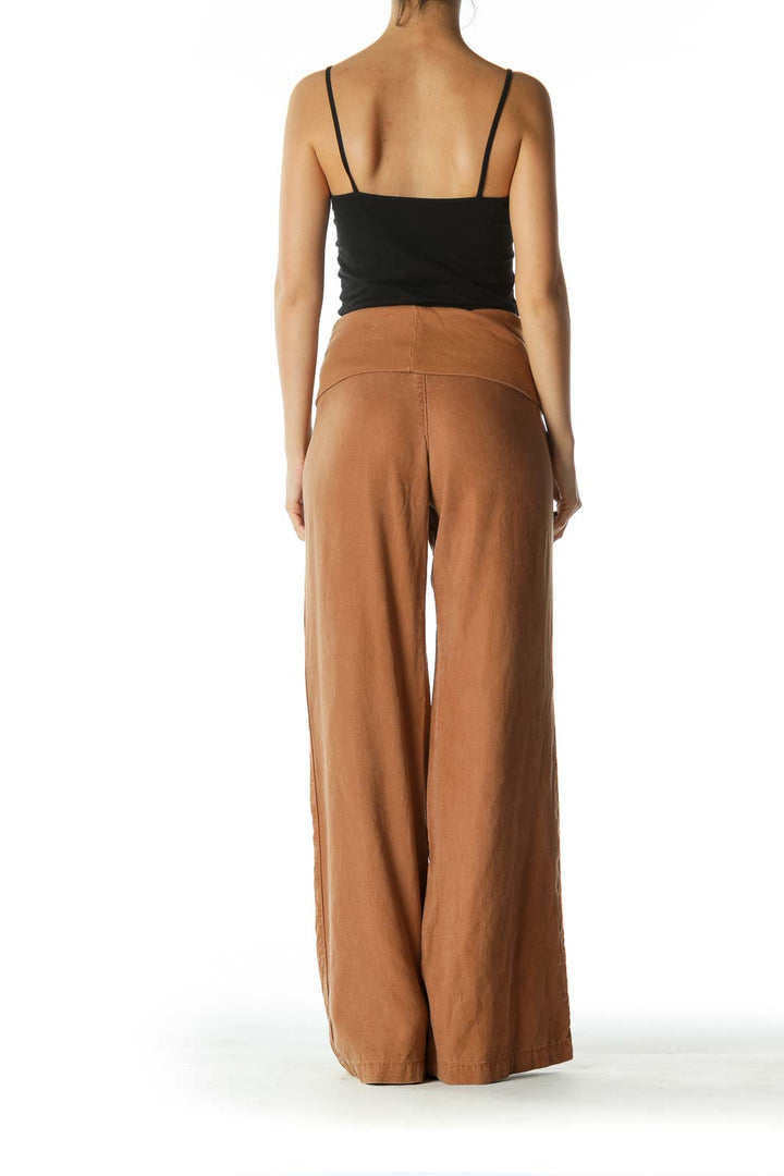 Brown Wide Leg Pants